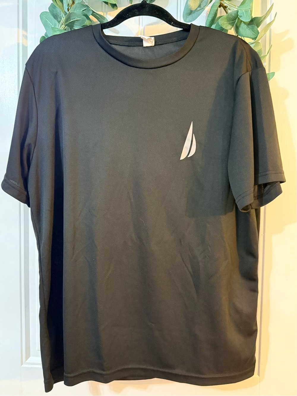 💫10/$25 • Men's Black Performance T-Shirt with Small White Sail Logo